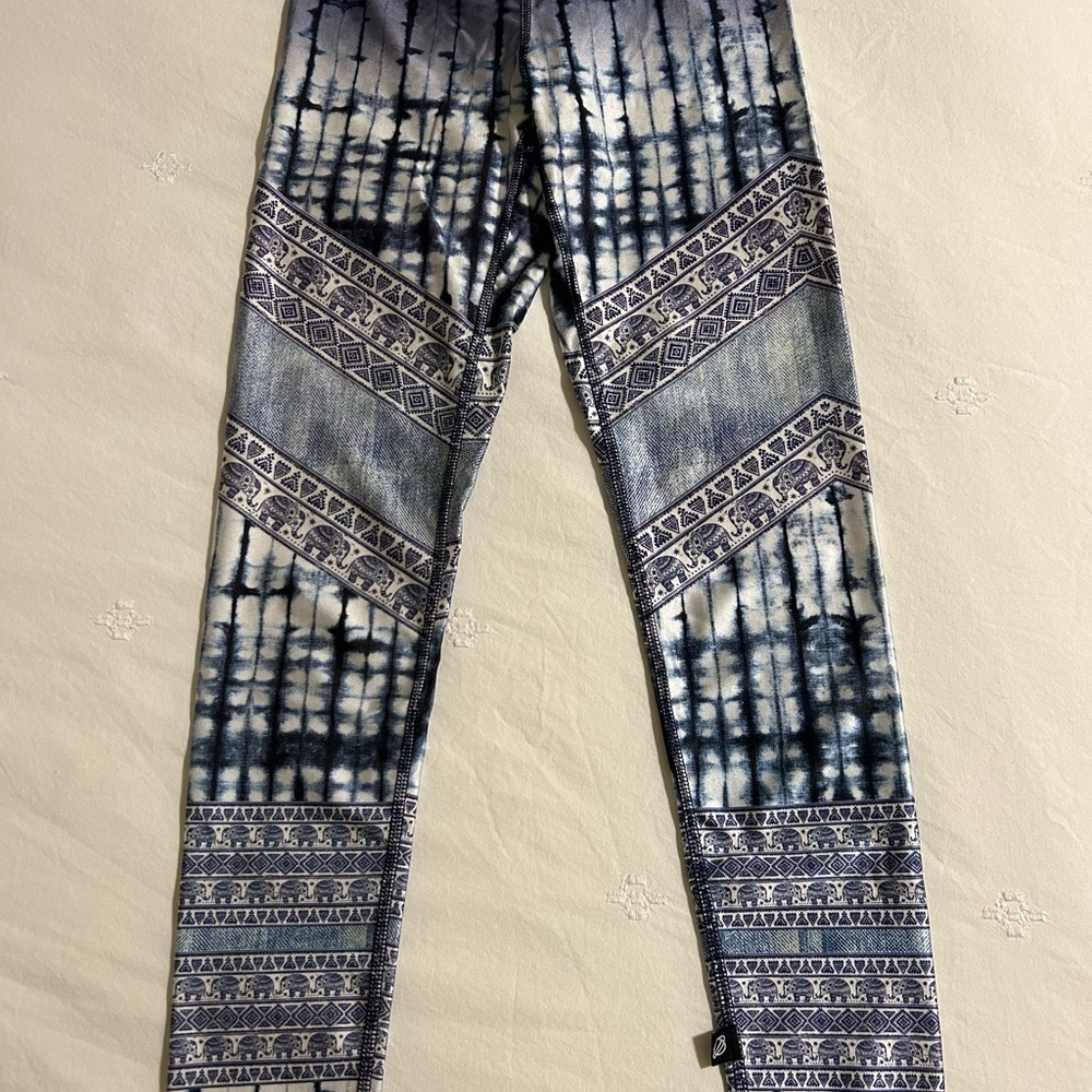 Terez Blue Patterned Legging - image 1